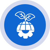 Eco-friendly technology symbol