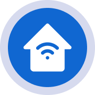 Connected home network logo